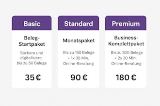 erledige ihre vorbereitende buchhaltung