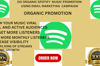 do email marketing campaign to promote spotify music promotion