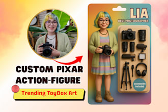 turn your photo into a 3d action figure toy box artwork
