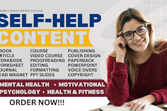 selfhelp book, ebook ghostwriting, KDP workbook, journal design for life coach
