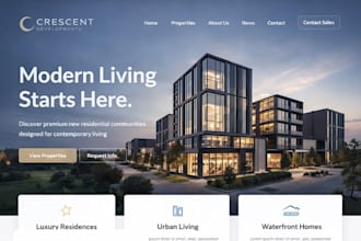 build wix property development website construction building company website