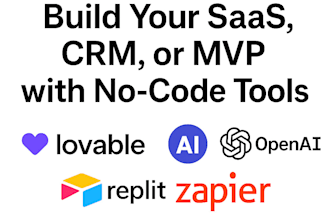 build saas crm mvp or business web app using lovable, replit