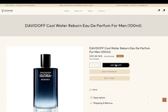 design shopify perfume store, perfume shopify store, shopify fragrance website