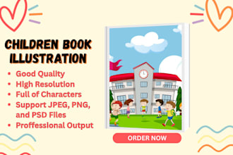 create children book illustration, book illustration and child book illustration