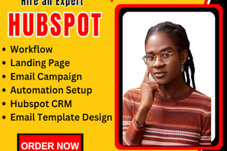 do hubspot CRM hubspot landing page, hubspot email template, sales automation