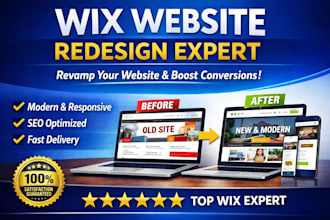 redesign wix website, wix website redesign or wix website revamp