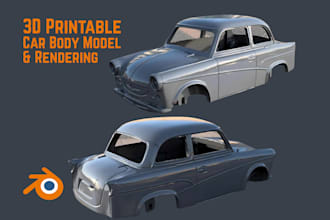 design scale vehicle model, 3d exterior car body kit for sla and fdm 3d printing