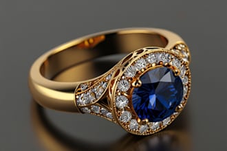 do 3d jewelry cad design model 3d ring pendant necklace rendering 3d printing