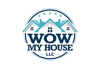 create modern construction, home, property, real estate and mortgage logo