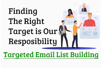 do email scraping to find email address list or do targeted b2b lead generation