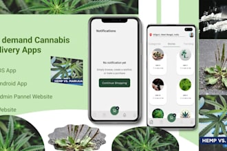 build a cbd ecommerce website and cannabis delivery app for your business