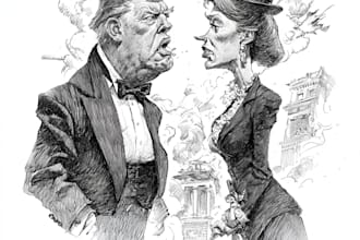 illustrate satire, editorial or political cartoons for you