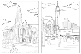 create custom line art illustration from your idea