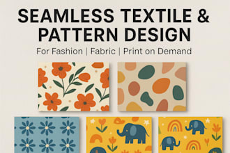 design seamless and creative textile patterns for fashion