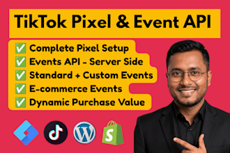 setup tiktok pixel, tiktok event api server side tracking with GTM