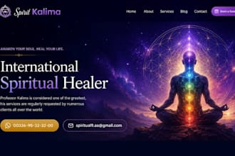 build wix retreat spiritual healing yoga website wix wellness meditation website