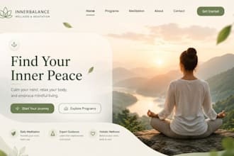 build wix retreat spiritual healing yoga website wix wellness meditation website