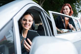 develop ride sharing app, real time tracking carpooling, ride hailing travel app