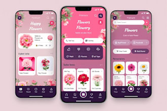 develop 3d and vr online shop app, flower delivery app, ecommerce app and web