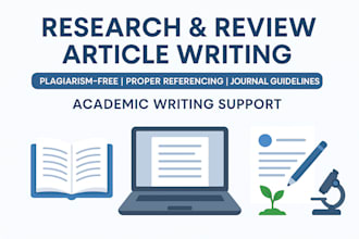 write a research article or review paper in horticulture