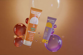 create your 3d visualized cosmetic product