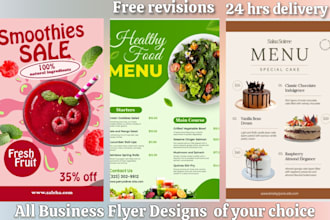 design modern aesthetic flyers, banners and business cards