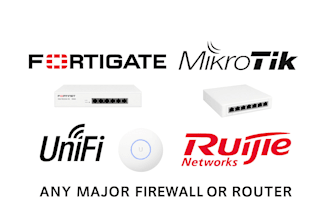 your expert network engineer for fortigate, mikrotik, unifi, ruiji or any others