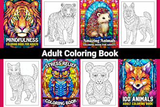 design adult coloring book pages bold and easy coloring book KDP coloring book
