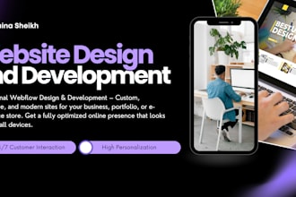 design and develop a professional webflow site for your business