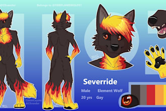 draw furry ref sheet furry art furry reference sheet fursuit and mascots