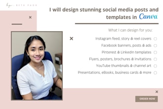 design facebook and instagram posts in canva