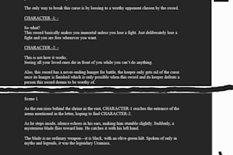 copy edit and polish articles or website content