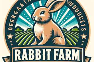 create a high quality rabbit mascot logo design