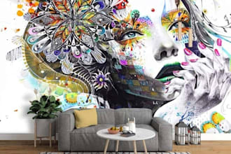 create premium 3d wall mural or wallpaper for your office
