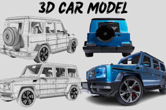 do 3d car design 3d car model 3d vehicle design  automotive model gta v fivem