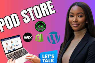 setu a wix wordpress pod ecommerce website dropshipping store product listing