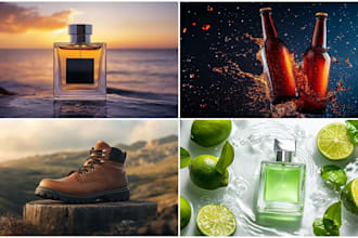 realistic product photography and mockup by using ai
