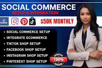 boost social commerce tik tok facebook instagram pinterest shop store promotion