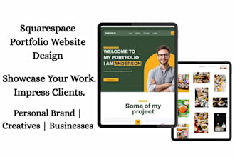 design a professional squarespace porfolio website to showcase your expertise