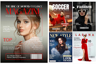 professionally design magazine cover, layout,ads, editorial