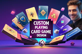 design custom playing card games, trading cards, and tarot card decks