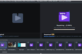 repair corrupted rsv, mp4, mdt, dat, mxf, mov, etc videos