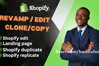 clone shopify copy shopify store duplicate revamp edit shopify landing page