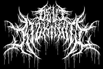design dj, music, band, edm, typography, metal band logo