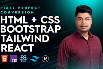 convert figma to react js, html, next js, tailwind CSS