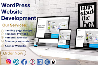 build a responsive and modern wordpress website,