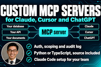 build a custom mcp server for claude, cursor or chatgpt and set up claude code