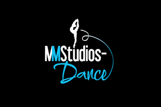 create minimalist dance studio logo design