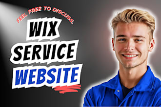 design a wix service website with custom wix website design