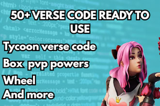 give you more than 50 ready verse code for uefn map in fortnite